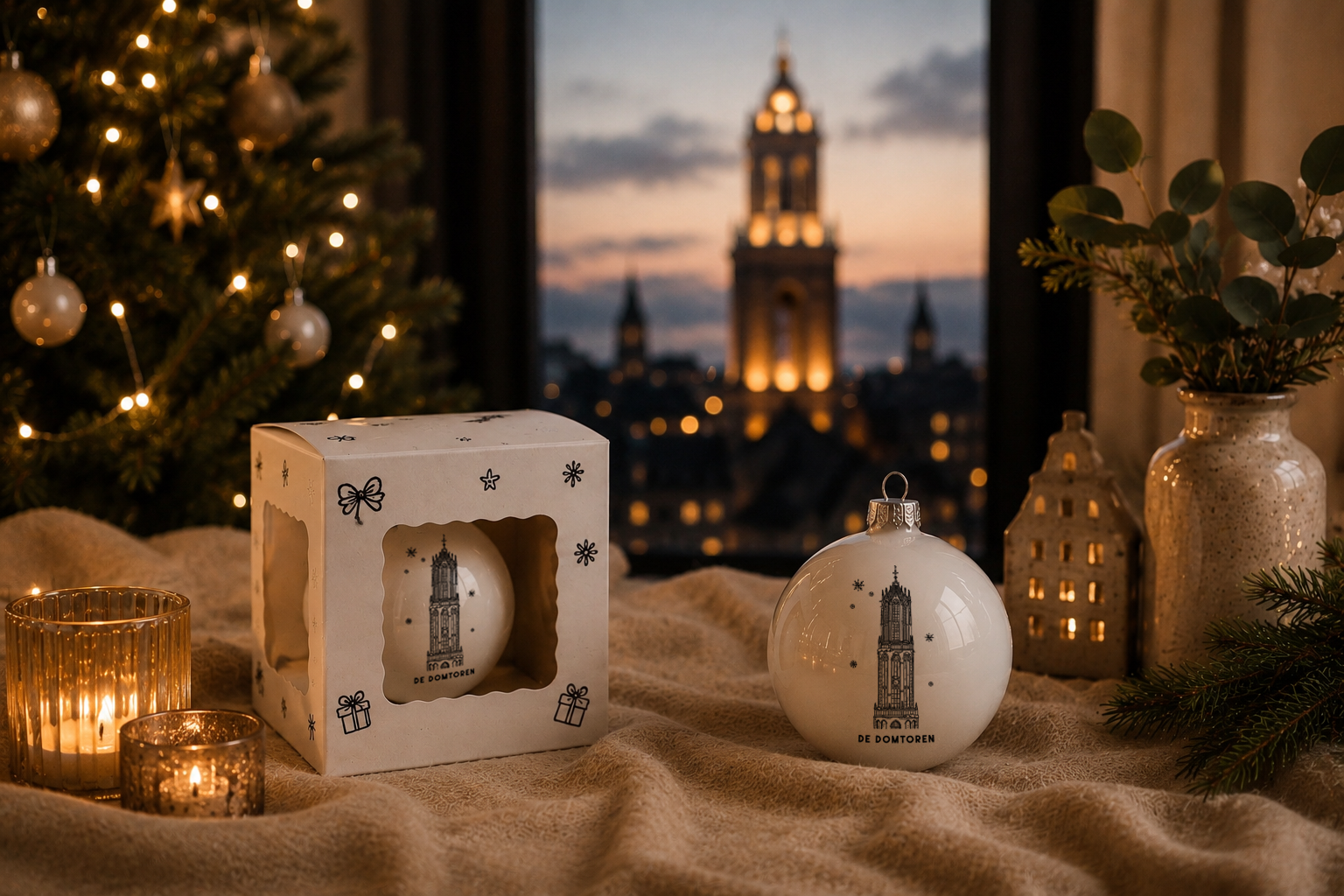 Stadsglans kerstbal met de Domtoren